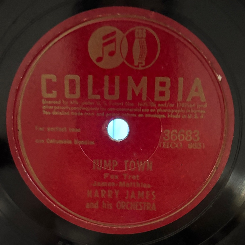 Harry James & His Orchestra 78rpm~Cherry/Jump Town VTG vinyl